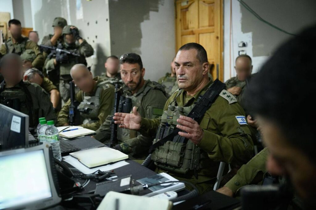 הרמטכ"ל בעזה: "עושים הכל לשחרור החטופים". צילום דובר צה"ל