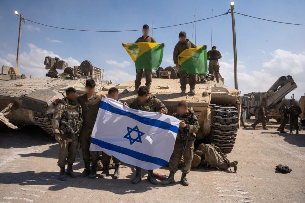 צה"ל נערך להפסקת האש ולנסיגה. צילום דובר צה"ל