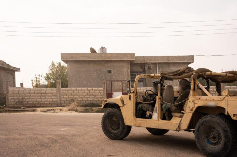 לוחמי יחידת "חוד החנית" בעת השלמת משימתם בדרום סוריה.צילום דובר צה"ל